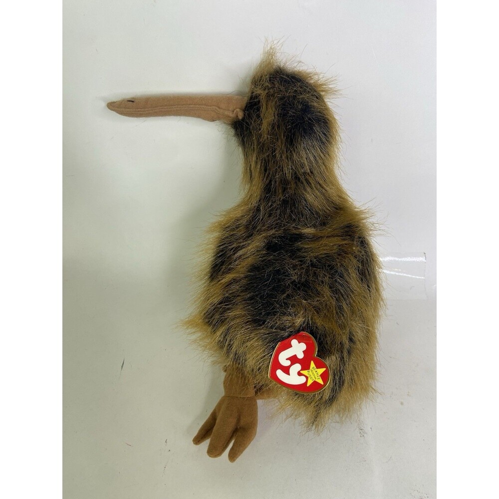 Ty Beanie Buddy Beak Kiwi Bird 10in Bean Bag Plush Stuffed Animal Soft Toy NEW